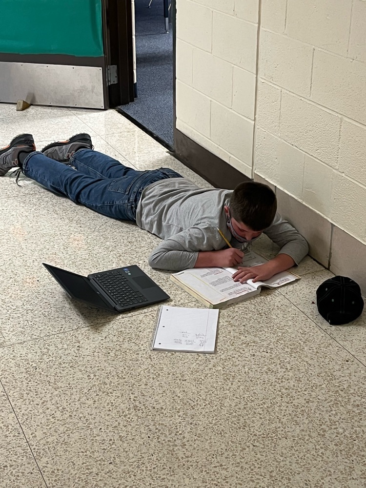 working while laying on the floor