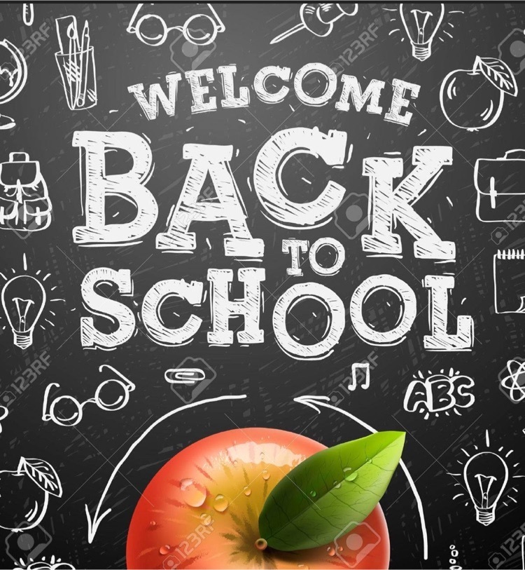 back to school image of apple